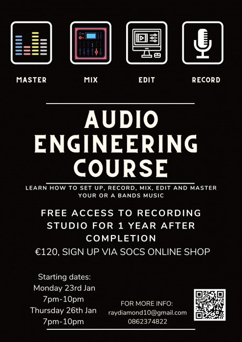 2.1 Audio engineering course Monday
