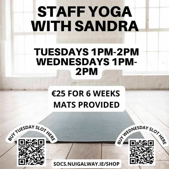Yoga for Staff (Tuesdays at 1pm-2pm)
